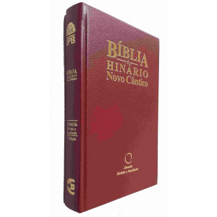 Bíblia RA 063M NC Popular capa dura vinho com borda branca
