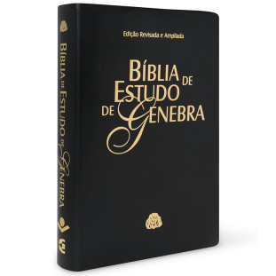 Bíblia de Estudo de Genebra - capa luxo preta