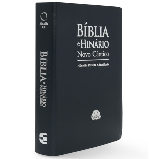 Bíblia e Hinário RA 065 Letra Gigante - capa macia azul