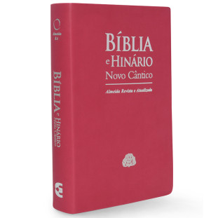 Bíblia e Hinário RA 065 Letra Gigante - capa macia pink