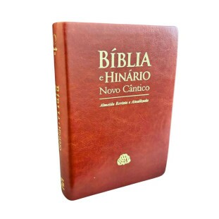 Bíblia e Hinário RA 065 Letra Gigante - capa macia marrom