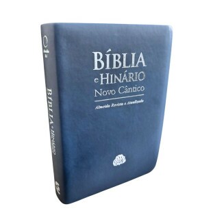 Bíblia e Hinário RA 065 Letra Gigante - capa macia azul