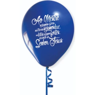 Balão azul UPA - pacote com 10 unidades (sem haste)