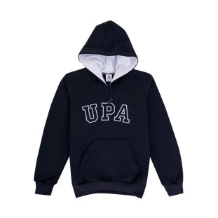 Blusão marinho UPA bordado branco