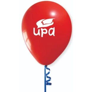 Balão vermelho UPA - pacote com 10 unidades (sem haste)